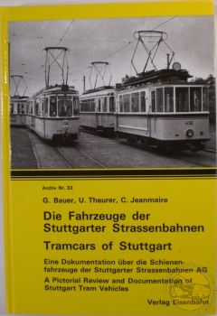 Buch "Die Fahrzeuge der Stuttgarter Straßenbahnen" [Bauer II]