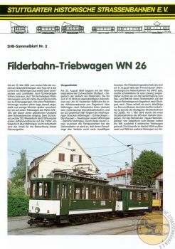 Fahrzeugbeschreibung "Filderbahn-Triebwagen WN 26"