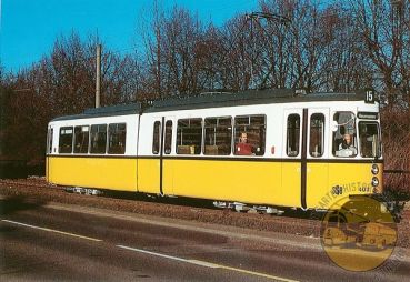 Postkarte "Heumaden - Linie 15 - GT 4"