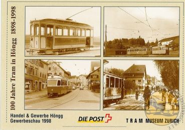 Postkarte "100 Jahre Tram in Höngg - Zürich"