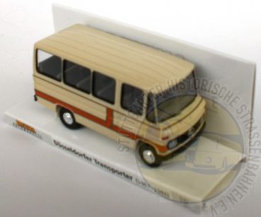 Modellbus/Kleinbus "MB O 309, weiß/orange; 70er-Jahre"