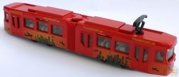 SIKU 1615 Straßenbahn "rot/orange/schwarz; Frankfurt"