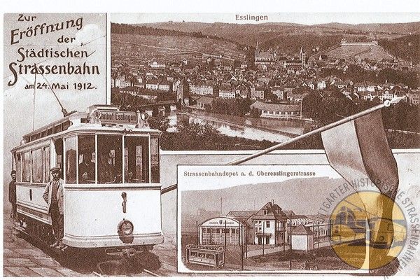 Postkarte "Esslingen - Eröffnung - 1912"