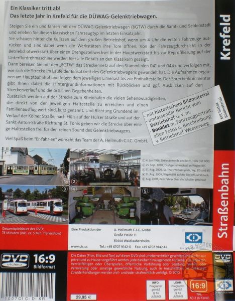 DVD "Straßenbahn Krefeld"